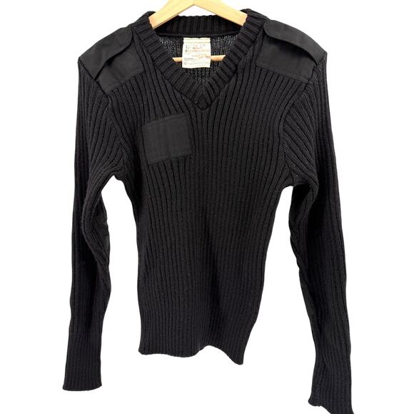 Vintage 90s Brigade Quartermasters Ltd Black 100% Wool 